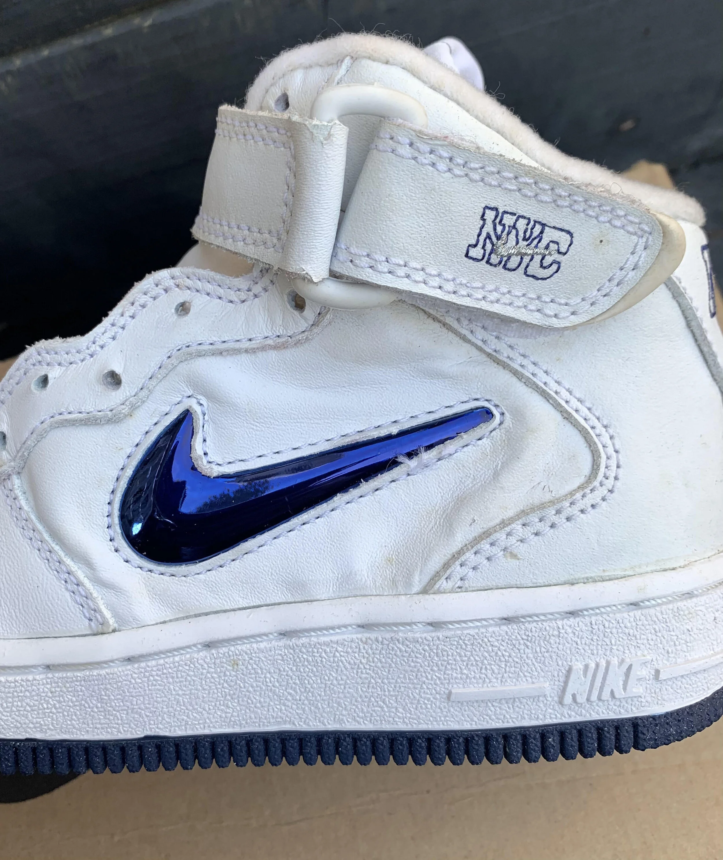 Kids Nike Air Force 1 Mid SJ SC NYC Metallic Jewel (Size 2y) DS